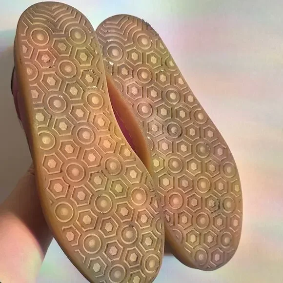 Steve Madden sz 8 Leather Fuchsia & Green Sneaksers - Picture 7 of 7